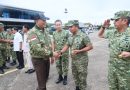 Dankodaeral VI Antar Keberangkatan Menhan RI di Lanud Sultan Hasanuddin Makassar